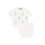 Bace Floral Embroidered Scallop Set