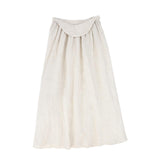 Bace Tan Linen Herringbone Pleated Skirt