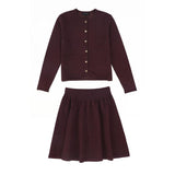 Bamboo Burgundy Knit Set