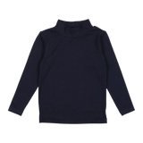 Lil Legs Navy Bamboo Mockneck