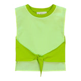 Be For All Lime Cut Out Berta Top