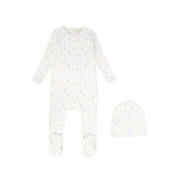 Bebe Jolee Blue Ribbed Hot Air Balloon Footie