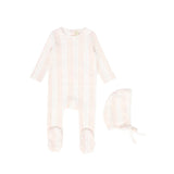 Bebe Jolee Pink Patterned Pointelle Footie