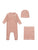 Bee & Dee Dusty Pink Velour Embroidered Edge Take Me Home Set
