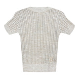 Belati Sand Marled Braided Top