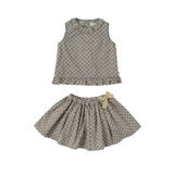 BeneBene Beige Rhombus Frill Set