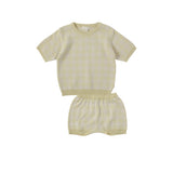 BeneBene Dusty Yellow Check Set