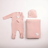 Bee & Dee Dusty Pink Birdie Branch Velour Take Me Home Set