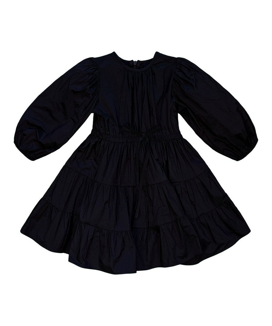 Alitsa Black Taffeta Dress