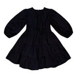 Alitsa Black Taffeta Dress