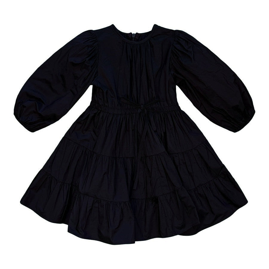 Alitsa Black Taffeta Dress