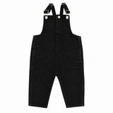 Parni Black Denim Long Overalls
