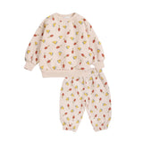 Bobo Choses Off White Mush Monster Duo Sweat Set