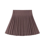 Nou Nelle Brown Pleated Skirt