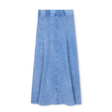 Cabana Mineral Wash Light Blue Mineral Wash Maxi Skirt