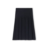 Mallory and Merlot Black Ranger Silk Knit Pleated Skirt