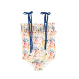 Water Club Floral Floral Shirred Swimsuit