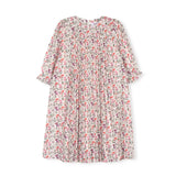 Papillon Floral Pleated Full Swing Dress