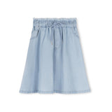 Cabana Light Blue Denim Draw String Skirt