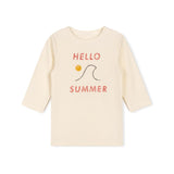 Phil and Phoebe Cream Spin Hello Summer T-shirt