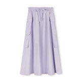 Vibe Lilac Pass Poplin Double Pocket Skirt