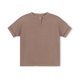 Harper James Taupe Double Fine Knit Top