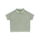 Le Bourdon Green Cable Knit Sweater