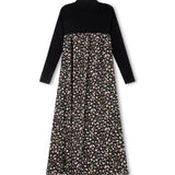 Papillon Floral Printed Pleated Maxi Robe