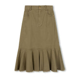 Phil and Phoebe Tan Tess Denim Skirt