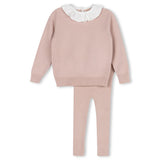 One Child Pink Gilt Knit Set