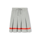 Phil and Phoebe Grey Kurt Varsity Pleated Skirt