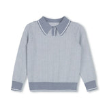 Harper James Blue Chevron Beam Sweater