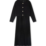 Minimal Black Ergo Slip Dress Set