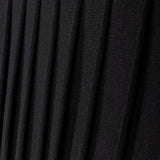 Lilou Black Knit Pleated Skirt