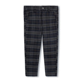 One Child Navy Archie Plaid Pants