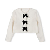 Mallory and Merlot Ivory Boucle Cardigan
