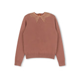 Tustello Mauve Lace Collar Brinley Sweater