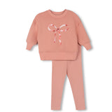 Hello Yellow Pink Metallic Bow Set