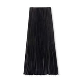 Tustello Black  Pleated Teel Midi Skirt