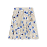 Lilou Taupe Poni Half Pleat Wrap Skirt