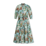 Minimal Floral Fruit Print Dress