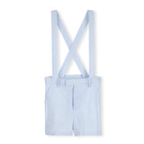 One Child Stripe Kern Pinstriped Suspender Shorts