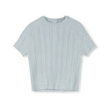 One Child Light Blue Erman Cable Knit Sweater