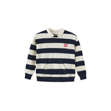 Phil and Phoebe Navy/White Trill Striped Polo