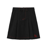 Phil and Phoebe Black Denim Pave Skirt
