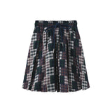 Phil and Phoebe Multi Frit Patchwork Pleated Skirt