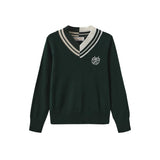 Valen Vee Green Breed V-neck Sweater
