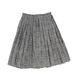 Bamboo Black/White Asymmetric Mixed Print Skirt