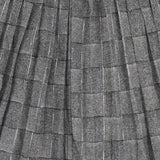 Bamboo Black/White Asymmetric Mixed Print Skirt