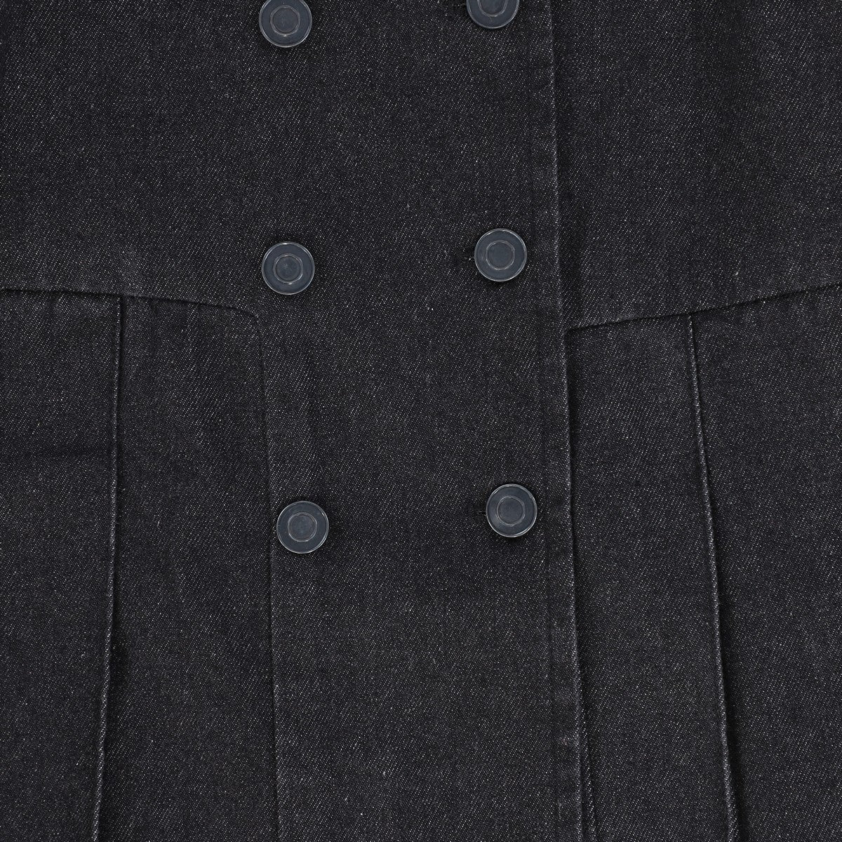 Bamboo Black Denim Double Breasted Jumper